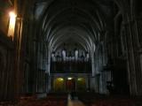 [Cliquez pour agrandir : 73 Kio] Bordeaux - La cathédrale Saint-André : la nef et l'orgue.