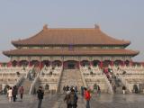[Cliquez pour agrandir : 91 Kio] Pékin - La Cité interdite : la salle de l'harmonie suprême.