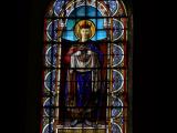 [Cliquez pour agrandir : 112 Kio] Colombey-les-deux-Églises - L'église Notre-Dame-en-son-Assomption : vitrail représentant Saint Louis.