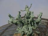 [Cliquez pour agrandir : 81 Kio] Paris - Le Grand Palais : l'un des deux quadriges.