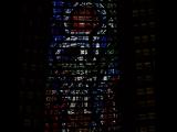[Cliquez pour agrandir : 86 Kio] Rio de Janeiro - La cathédrale Saint-Sébastien : vitrail : détail.