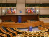 [Cliquez pour agrandir : 105 Kio] Bruxelles - Le Parlement européen : l'hémicycle.