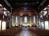 [Cliquez pour agrandir : 100 Kio] Anglet - L'église Saint-Léon : la nef et le chœur.