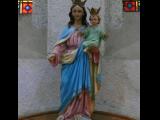 [Cliquez pour agrandir : 129 Kio] Ranchi - La cathédrale Sainte-Marie : statue de la Vierge.