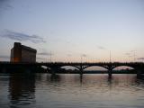 [Cliquez pour agrandir : 57 Kio] Austin - The Congress Avenue Bridge at dusk.