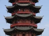 [Cliquez pour agrandir : 79 Kio] Suzhou - La pagode Ruiguang : détail des étages.