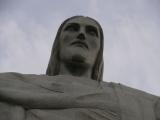 [Cliquez pour agrandir : 45 Kio] Rio de Janeiro - La statue du Christ Rédempteur sur le Corcovado : détail.