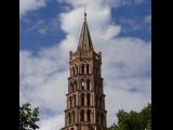 [Cliquez pour agrandir : 74 Kio] Toulouse - La basilique Saint-Sernin : le clocher.