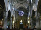 [Cliquez pour agrandir : 103 Kio] Lyon - L'église Saint-Bonaventure : l'entrée et la rose.