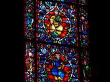 [Cliquez pour agrandir : 137 Kio] Reims - La cathédrale Notre-Dame : vitrail : détail.