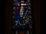 [Cliquez pour agrandir : 78 Kio] San Francisco - Notre-Dame-des-Victoires' church: stained glass window representing Jesus.
