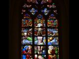 [Cliquez pour agrandir : 102 Kio] Tourcoing - L'église Saint-Christophe : vitrail du chœur : détail.