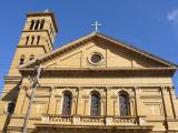 [Cliquez pour agrandir : 109 Kio] San Francisco - Sacred Heart's church: front view: detail.