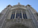 [Cliquez pour agrandir : 85 Kio] San Francisco - Saint Dominic's church: front view: detail.