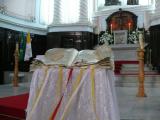 [Cliquez pour agrandir : 83 Kio] Rio de Janeiro - L'église Sainte-Marguerite-Marie : relique de Jean-Paul II.