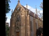 [Cliquez pour agrandir : 95 Kio] Santa Fe - The Loretto chapel: front view.