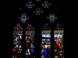 [Cliquez pour agrandir : 90 Kio] Bayonne - La cathédrale : chapelle de Saint Jean-Baptiste : vitrail.