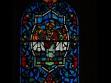 [Cliquez pour agrandir : 74 Kio] Tucson - Saint-Thomas-the-Apostle's church: stained glass window representing Jesus Christ and his disciples.