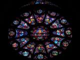 [Cliquez pour agrandir : 110 Kio] Reims - La cathédrale Notre-Dame : rose.