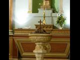 [Cliquez pour agrandir : 123 Kio] Orléans - L'église Saint-Vincent : fonts baptismaux.