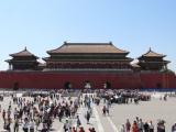 [Cliquez pour agrandir : 88 Kio] Pékin - La Cité interdite : la porte Tian'anmen vue depuis l'intérieur.
