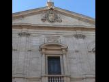 [Cliquez pour agrandir : 80 Kio] Rome - L'église Saint-Louis-des-Français : la façade : détail.