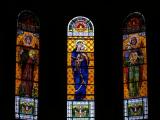 [Cliquez pour agrandir : 100 Kio] Lille - L'église Saint-Michel : le chœur : vitraux.