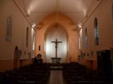 [Cliquez pour agrandir : 51 Kio] Godewaersvelde - L'église Saint-Bernard : l'intérieur.