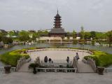 [Cliquez pour agrandir : 78 Kio] Suzhou - La pagode Ruiguang : vue générale depuis le site de Panmen.