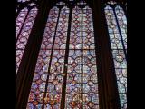 [Cliquez pour agrandir : 189 Kio] Paris - La Sainte-Chapelle : la chapelle haute : verrière.
