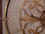 [Cliquez pour agrandir : 145 Kio] Lyon - La cathédrale Saint-Jean : l'horloge astronomique : détail du cadran bas.
