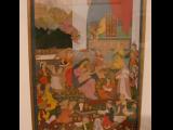 [Cliquez pour agrandir : 122 Kio] Delhi - Le musée national : miniature indienne représentant la Nativité (1720).