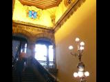 [Cliquez pour agrandir : 133 Kio] Mexico - La maison des azulejos : escalier.