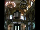 [Cliquez pour agrandir : 102 Kio] Rio de Janeiro - L'église San José : l'entrée et l'orgue.