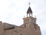 [Cliquez pour agrandir : 51 Kio] Las Trempas - The church of San José de Gracia: top of a tower.