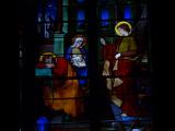 [Cliquez pour agrandir : 68 Kio] Lyon - L'église Saint-Bonaventure : vitrail représentant l'Annonciation.