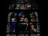 [Cliquez pour agrandir : 99 Kio] Phoenix - Saint-Mary's basilica: stained glass window representing the death of Saint Joseph.