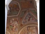 [Cliquez pour agrandir : 100 Kio] Rome - La basilique Saint-Jean-de-Latran : voûte peinte de la façade Nord.