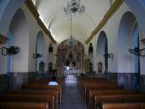 [Cliquez pour agrandir : 66 Kio] Hermosillo - L'église Notre-Dame-du-Carmen : la nef et le chœur.