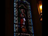 [Cliquez pour agrandir : 83 Kio] Santa Fe - The Loretto chapel: stained glass window.
