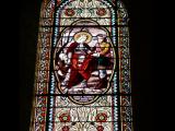 [Cliquez pour agrandir : 158 Kio] Saint-André-de-Cubzac - L'église Saint-André-du-Nom-de-Dieu : vitrail de Sainte Élisabeth.