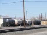 [Cliquez pour agrandir : 84 Kio] Las Cruces - The old station: wagons.