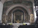 [Cliquez pour agrandir : 76 Kio] Sare - L'église Saint-Martin : le chœur.