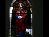 [Cliquez pour agrandir : 87 Kio] Nogales - L'église de la Purísima Concepción : vitrail.