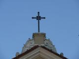 [Cliquez pour agrandir : 32 Kio] Rio de Janeiro - L'église Nossa Senhora da Conceição : la façade : croix.