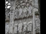 [Cliquez pour agrandir : 120 Kio] Rouen - La cathédrale Notre-Dame : la façade : détail.