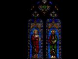 [Cliquez pour agrandir : 104 Kio] Sarlat-la-Canéda - La cathédrale Saint-Sacerdos : vitrail.