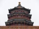 [Cliquez pour agrandir : 77 Kio] Pékin - Le nouveau palais d'été : la tour du parfum du Bouddha : la pagode.