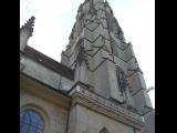 [Cliquez pour agrandir : 78 Kio] Fribourg - La cathédrale Saint-Nicolas-de-Myre : le clocher.
