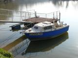 [Cliquez pour agrandir : 83 Kio] Port-de-Lanne - Bateau sur l'Adour.